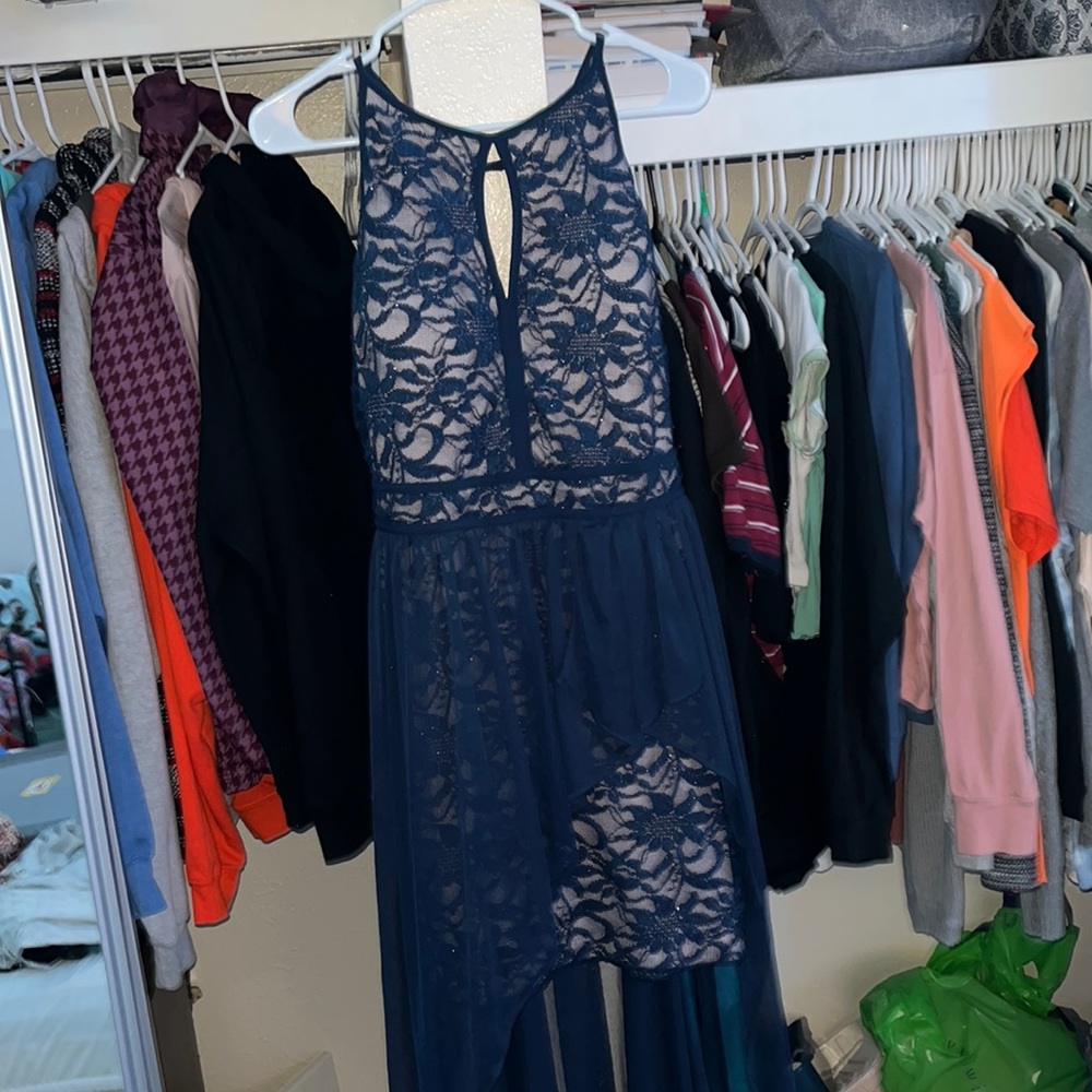 Morgan & Co. size 18, navy blue formal dress